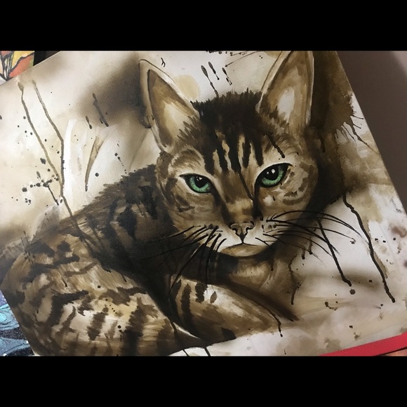 Custom one of a kind oil/spray paint on canvas - Picture 4 of 16